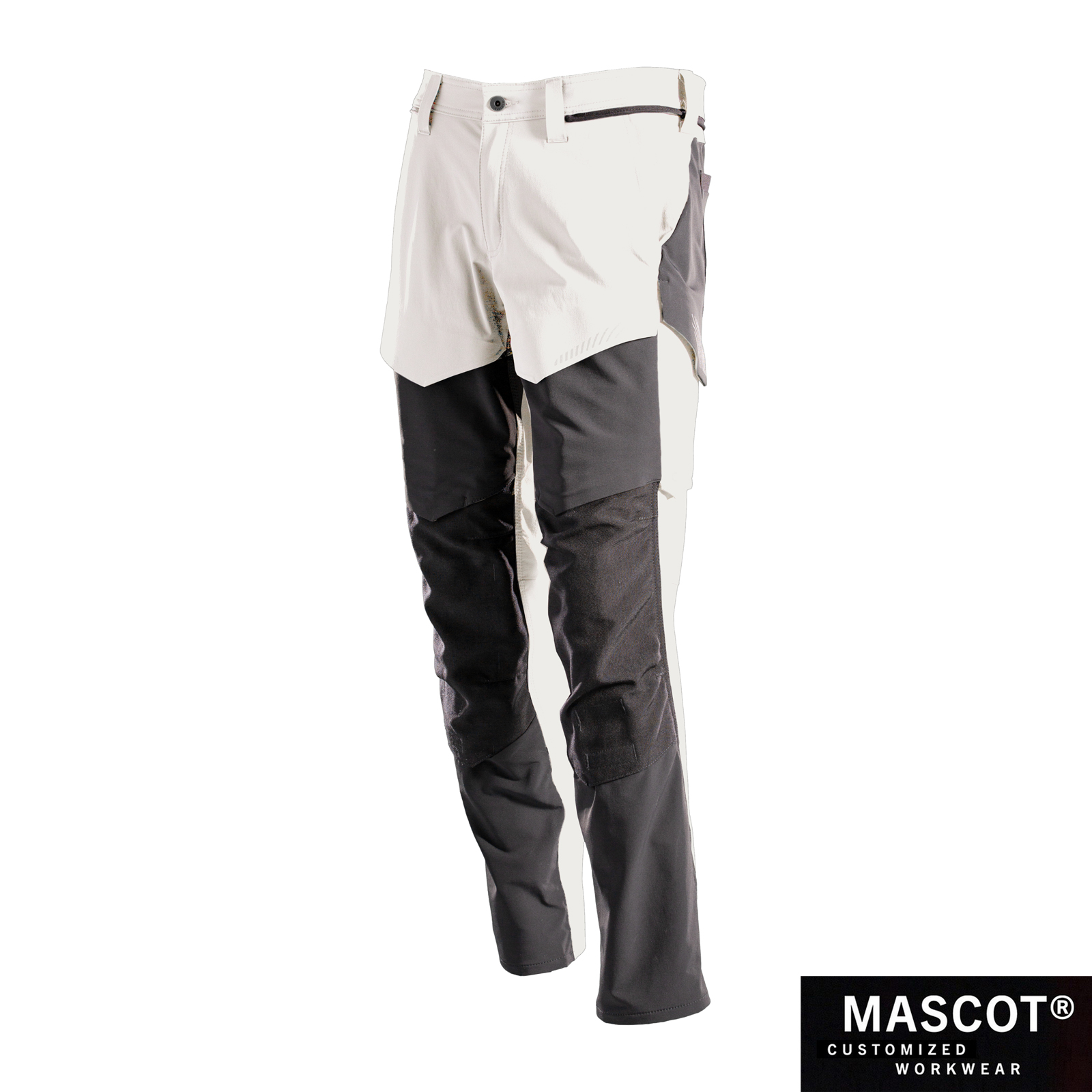 MASCOT® CUSTOMIZED – mit GmbH weiß/anthrazit Arbeitsschutz AT Bannenberg 22379 Hose Knietaschen