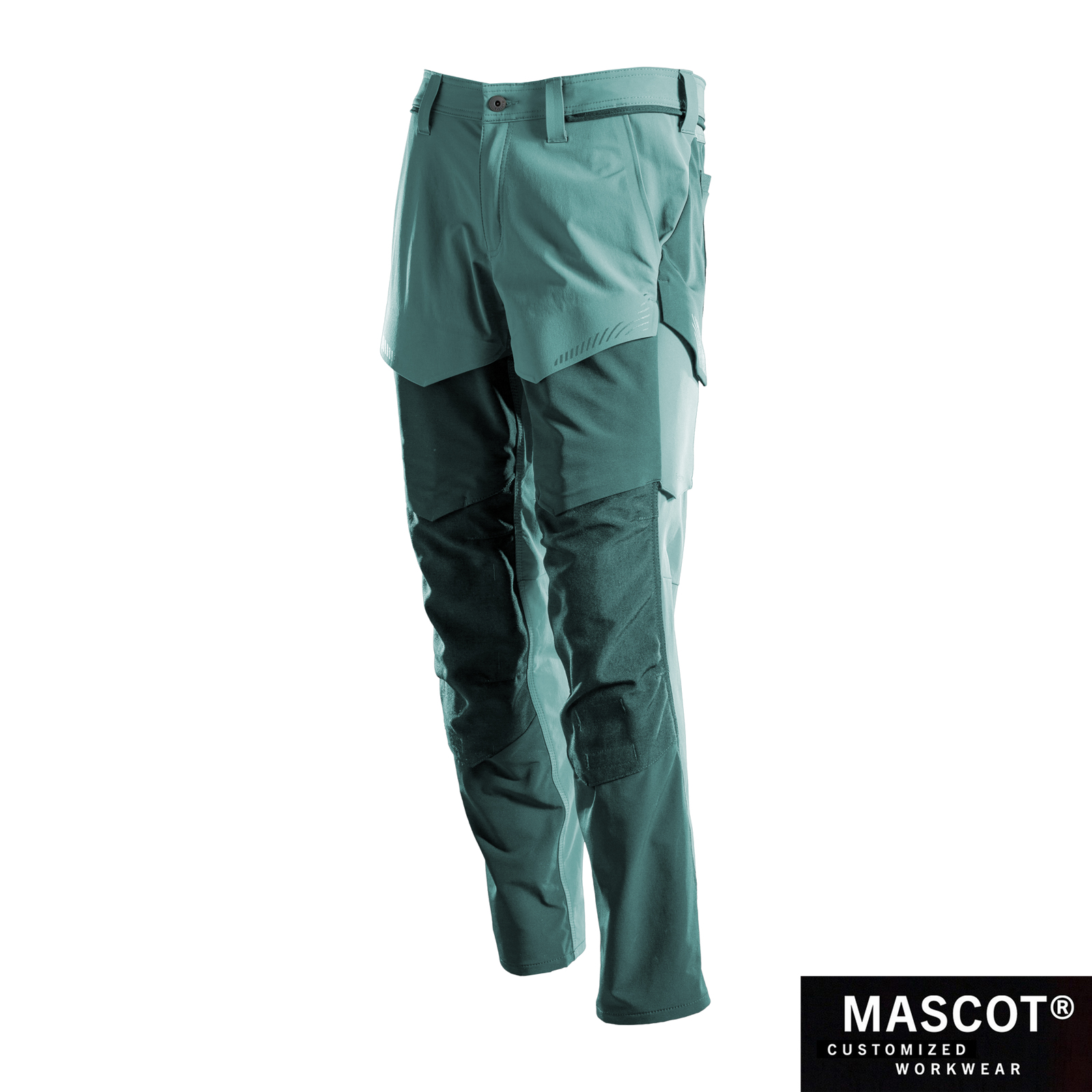 MASCOT® CUSTOMIZED Hose mit Knietaschen hell waldgrün/waldgrün