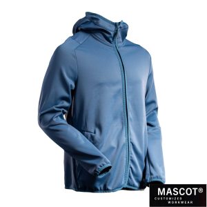 MASCOT® CUSTOMIZED Fleecejacke mit Kapuze steinblau 22586