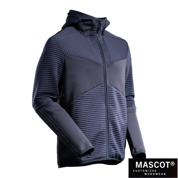 MASCOT® CUSTOMIZED Kapuzen-Fleecejacke schwarzblau 22603