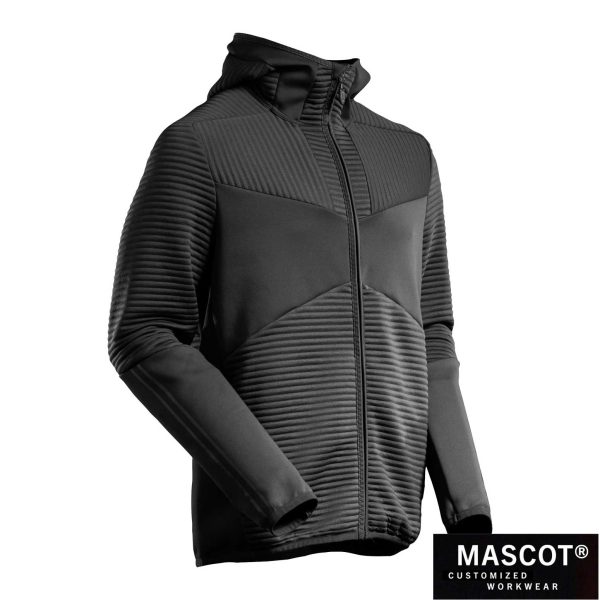 MASCOT® CUSTOMIZED Kapuzen-Fleecejacke schwarz 22603