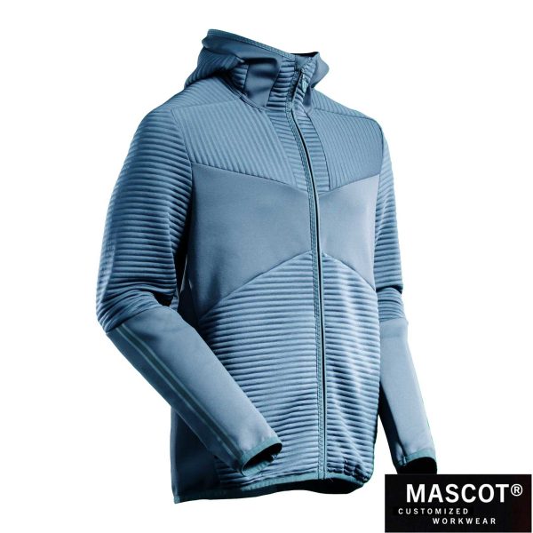 MASCOT® CUSTOMIZED Kapuzen-Fleecejacke steinblau 22603