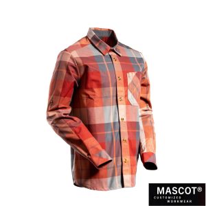 MASCOT® CUSTOMIZED Flanell-Hemd Herbstrot-kariert