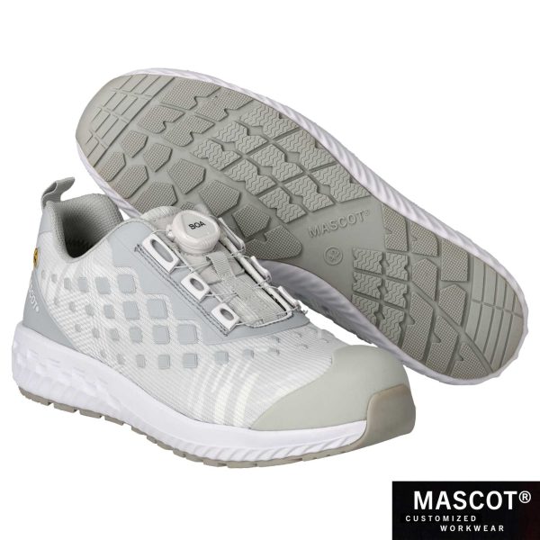 MASCOT® CUSTOMIZED Sicherheitsschuh S1P Weiss/Hellgrau-meliert