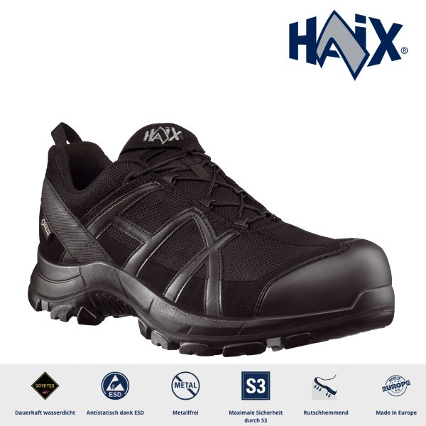 Haix® Black Eagle Safety 40.1 low/black-black
