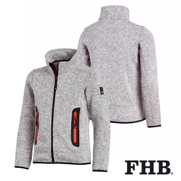 FHB Kinder Strick-Fleece-Jacke MATS – Bild 5