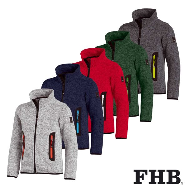 FHB Kinder Strick-Fleece-Jacke MATS – Bild 6