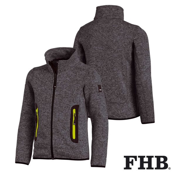 FHB Kinder Strick-Fleece-Jacke MATS – Bild 7