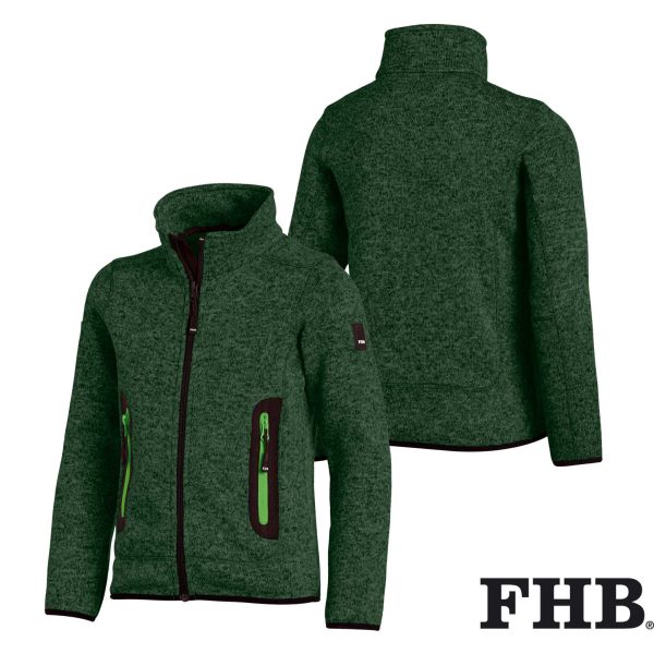 FHB Kinder Strick-Fleece-Jacke MATS – Bild 4