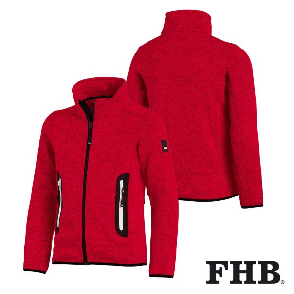 FHB Kinder Strick-Fleece-Jacke MATS – Bild 8