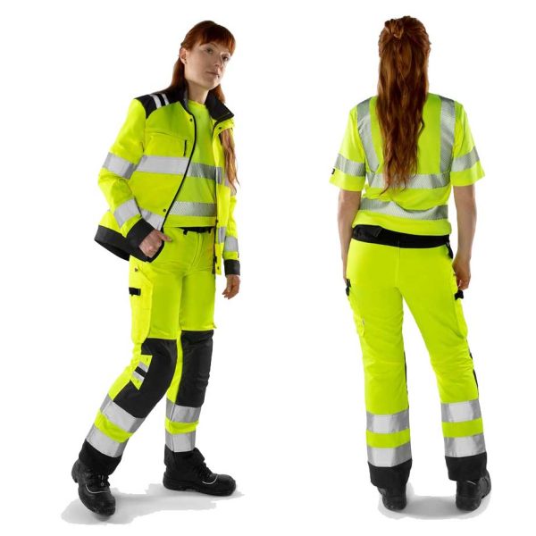 Fristads® High Vis Green Hose Damen Kl. 2 2642 GPLU – Bild 3