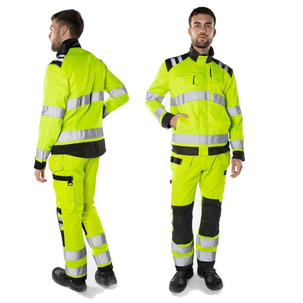 Fristads® High Vis Green Jacke Kl. 3 4067 GPLU – Bild 3