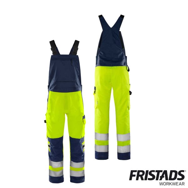 Fristads®  High Vis Green Latzhose Kl. 2 1030 GPLU – Bild 3