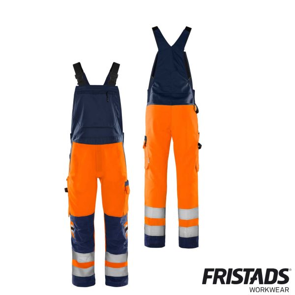 Fristads®  High Vis Green Latzhose Kl. 2 1030 GPLU – Bild 5