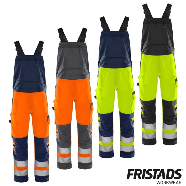 Fristads®  High Vis Green Latzhose Kl. 2 1030 GPLU