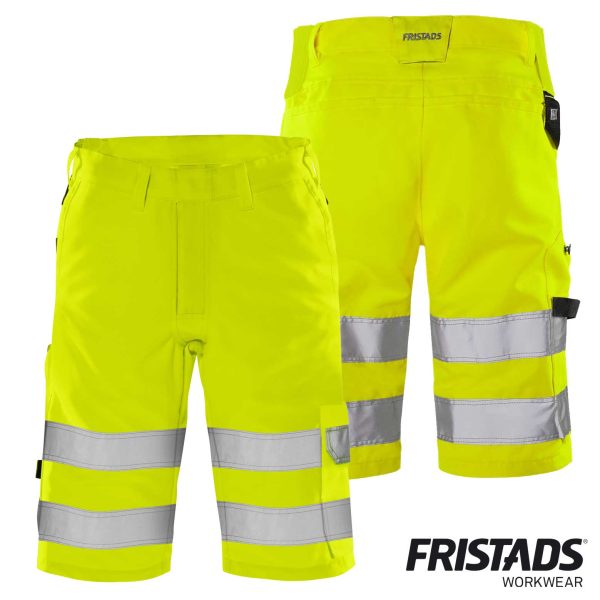 Fristads® High Vis Green Shorts Kl. 2 2650 GPLU – Bild 2