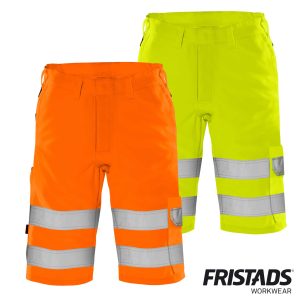 Fristads® High Vis Green Shorts Kl. 2 2650 GPLU