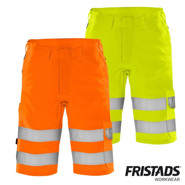Fristads® High Vis Green Shorts Kl. 2 2650 GPLU
