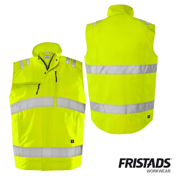 Fristads® High Vis Green Weste Kl. 2 5067 GPLU – Bild 2