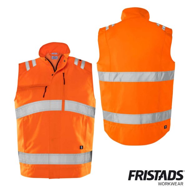 Fristads® High Vis Green Weste Kl. 2 5067 GPLU – Bild 3