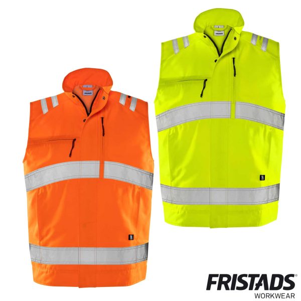 Fristads® High Vis Green Weste Kl. 2 5067 GPLU