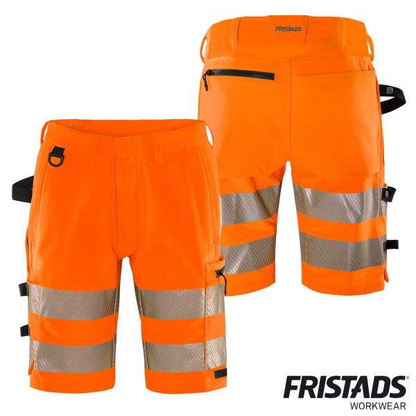 Fristads® High Vis Green Stretch-Shorts Kl. 2 2648 GSTP – Bild 3