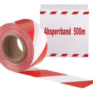Absperrband BAU 75 rot/weiß 500 Meter