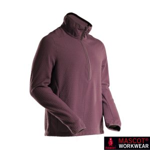 MASCOT® CUSTOMIZED Microfleece Pullover mit kurzem Reißverschluss Bordeaux 22703
