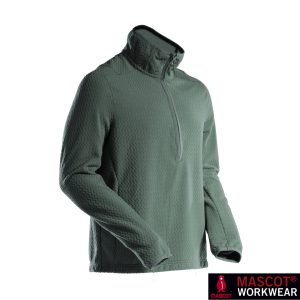 MASCOT® CUSTOMIZED Microfleece Pullover mit kurzem Reißverschluss Waldgrün 22703