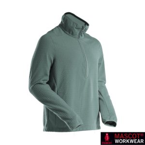 MASCOT® CUSTOMIZED Microfleece Pullover mit kurzem Reißverschluss  Hell Waldgrün 22703