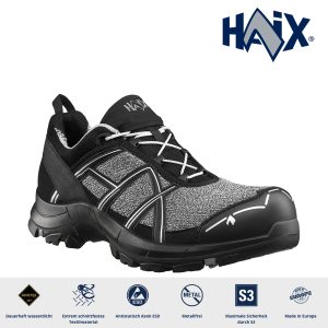 Haix® BLACK EAGLE Safety Pro low/black-silver S3 HRO HI CI WR SRC