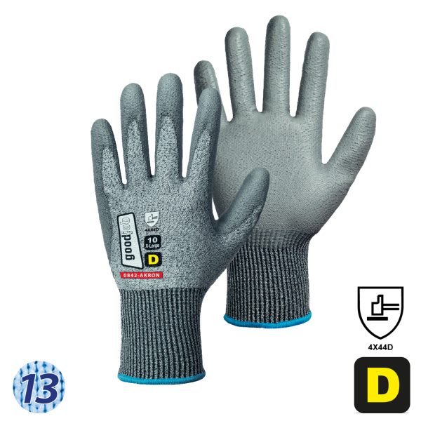 Schnittschutz-Handschuhe GOODJOB® *AKRON* 0842 LEVEL D