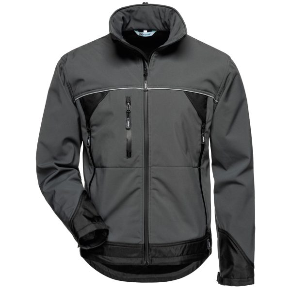 Softshell-Jacke *PREMIUM* grau/schwarz
