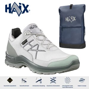 Haix® Damen Black Eagle Adventure 3.0 GTX Ws low snow-sage + Rucksack