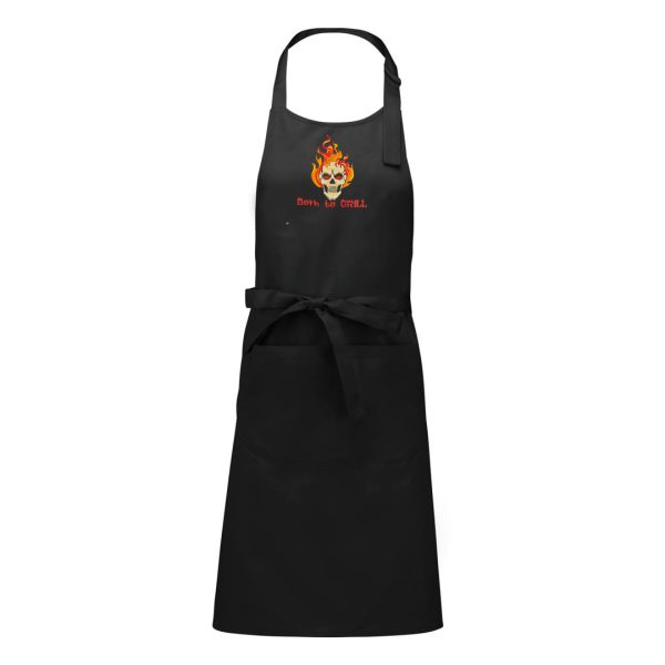 Grillschürze schwarz Born to grill 1