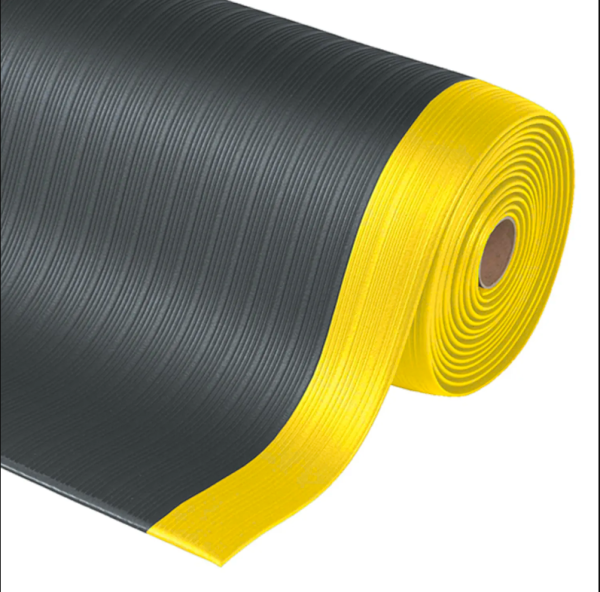 Airug® Plus 408 Notrax Anti-Fatigue-Schaum Schwarz/Gelb