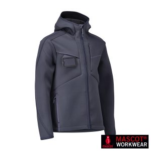 MASCOT® CUSTOMIZED Softshelljacke mit Kapuze Schwarzblau 22086-662