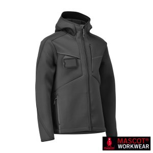 MASCOT® CUSTOMIZED Softshelljacke mit Kapuze Schwarz 22086-662
