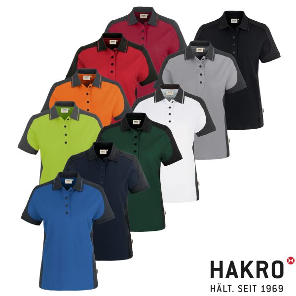 HAKRO Damen Poloshirt Contrast MIKRALINAR® No. 239