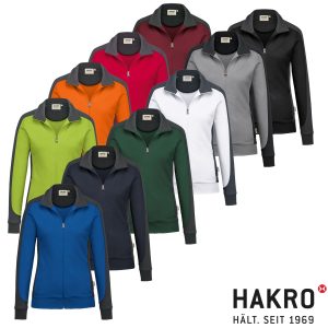 HAKRO Damen Sweatjacke Contrast MIKRALINAR® No. 277
