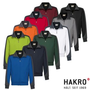 HAKRO Sweatjacke Contrast MIKRALINAR® No. 477