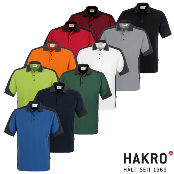 HAKRO Poloshirt Contrast MIKRALINAR® No. 839
