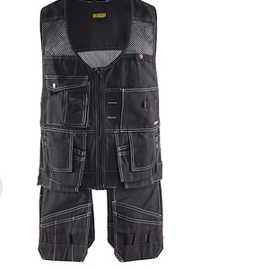 Bläkläder Handwerkerweste grau/schwarz  *RP*