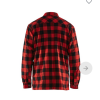Blakläder Flanellhemd gefüttert 3225 rot/schwarz – Bild 2
