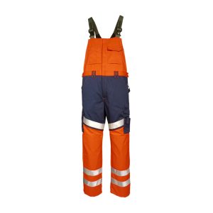 TRANEMO® Warnschutz-Latzhose HiVis 4741 orange/marine