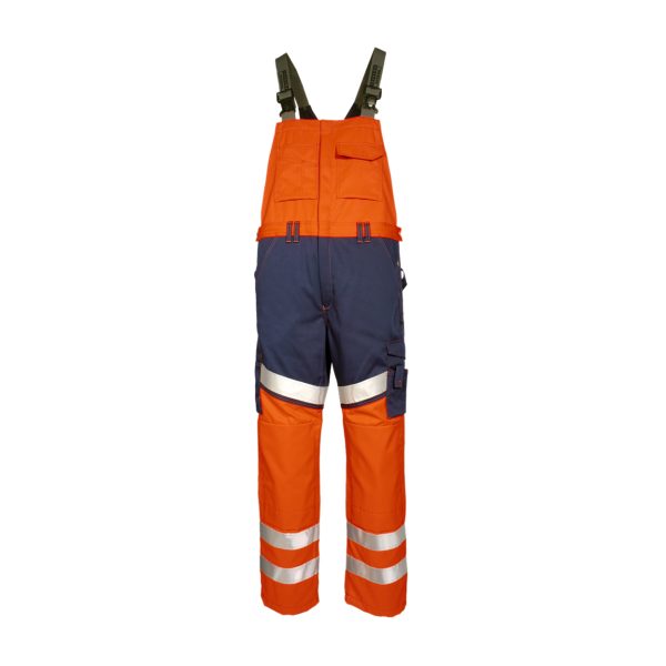 TRANEMO® Warnschutz-Latzhose HiVis 4741 orange/marine
