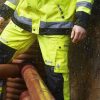 Hi-Vis Atmungsaktive Regenjacke FOX9057 – Bild 6