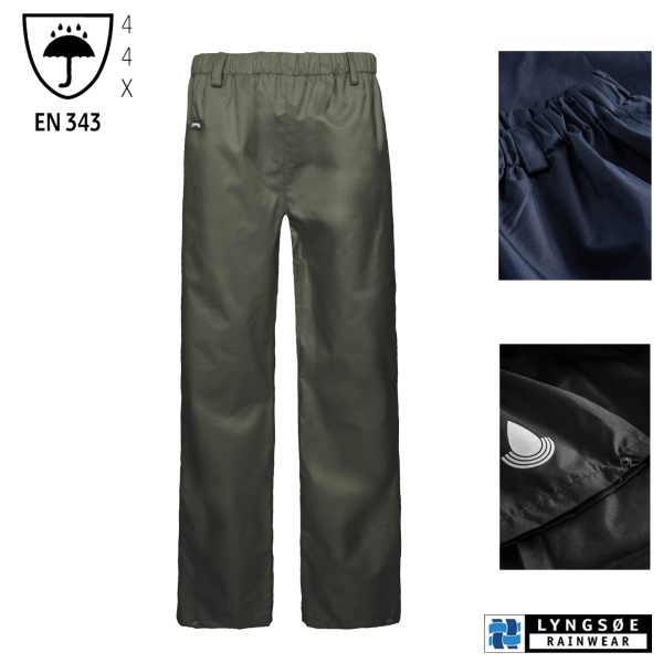 Leichte, atmungsaktive Regenhose FOX 6041 grün