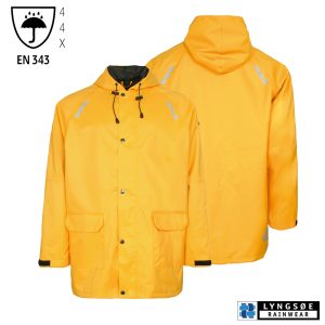 Leichte, atmungsaktive Regenjacke FOX 6048 gelb