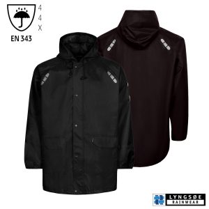 Leichte, atmungsaktive Regenjacke FOX 6048 schwarz